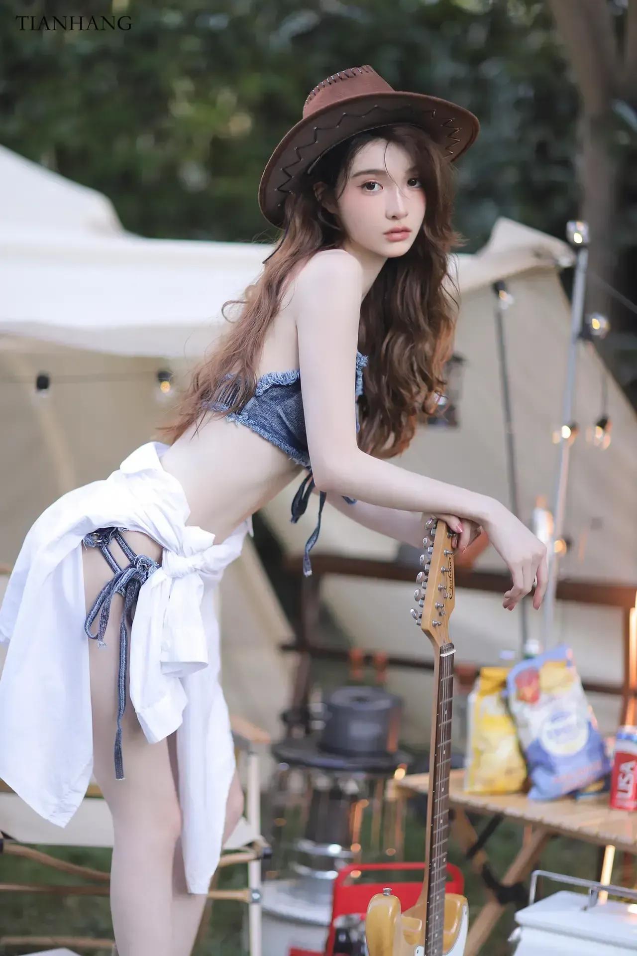 牛仔短裤套装描述,牛仔短裤套装胖妹妹