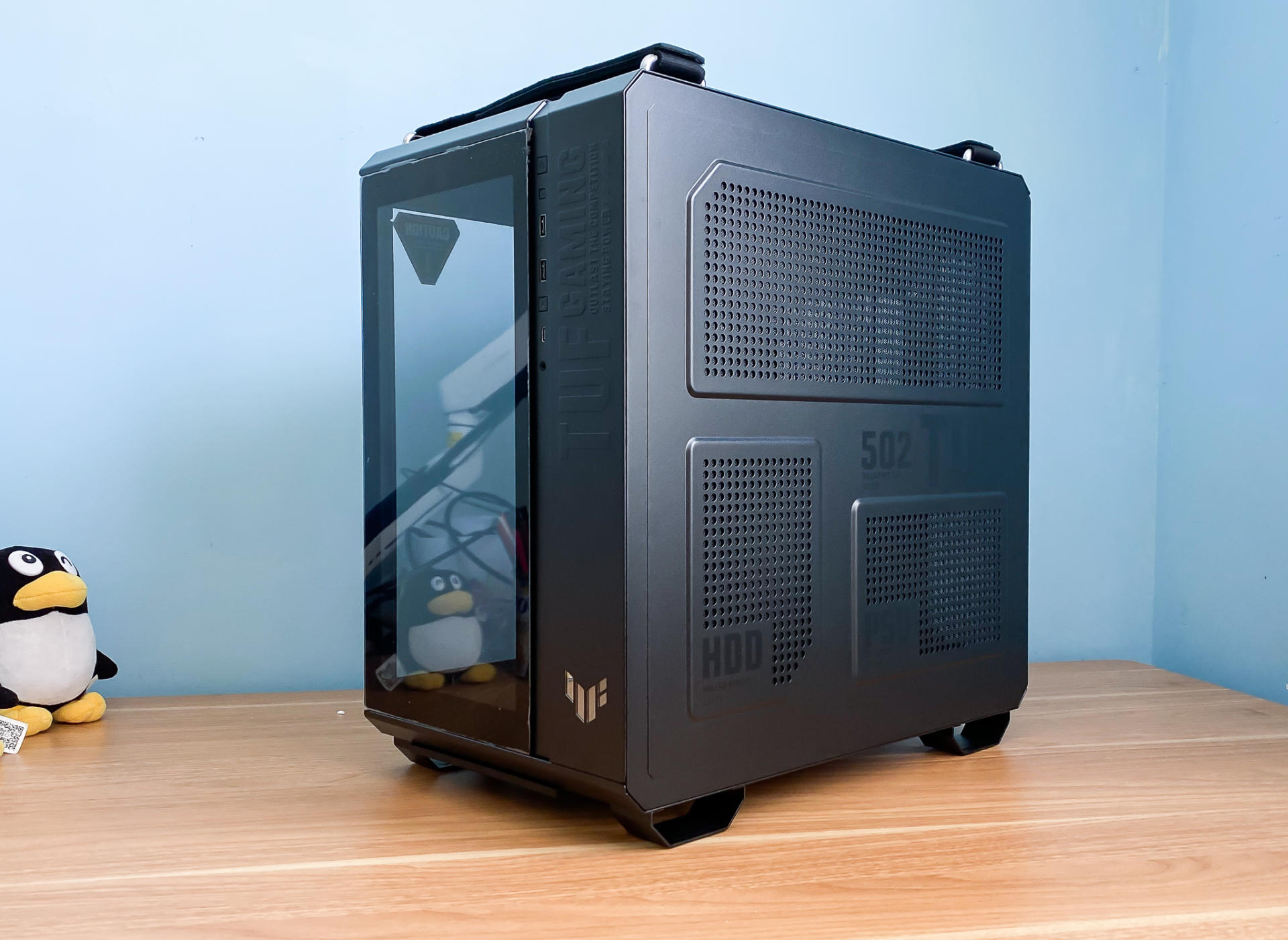 华硕tuf502机箱评测,tuf502弹药库风道布置教程