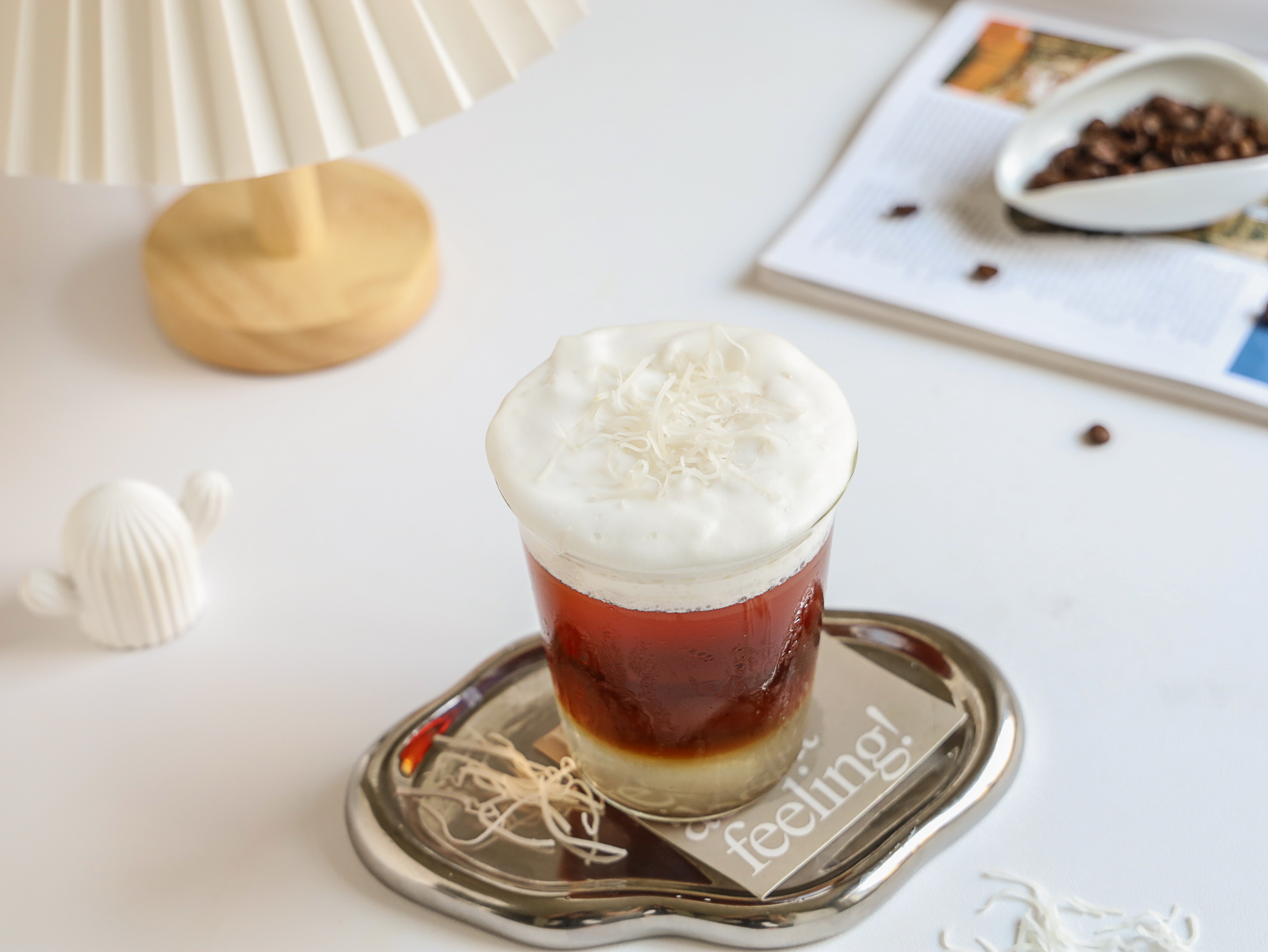 椰子冰沙咖啡怎么做,咖啡如何做出高级感