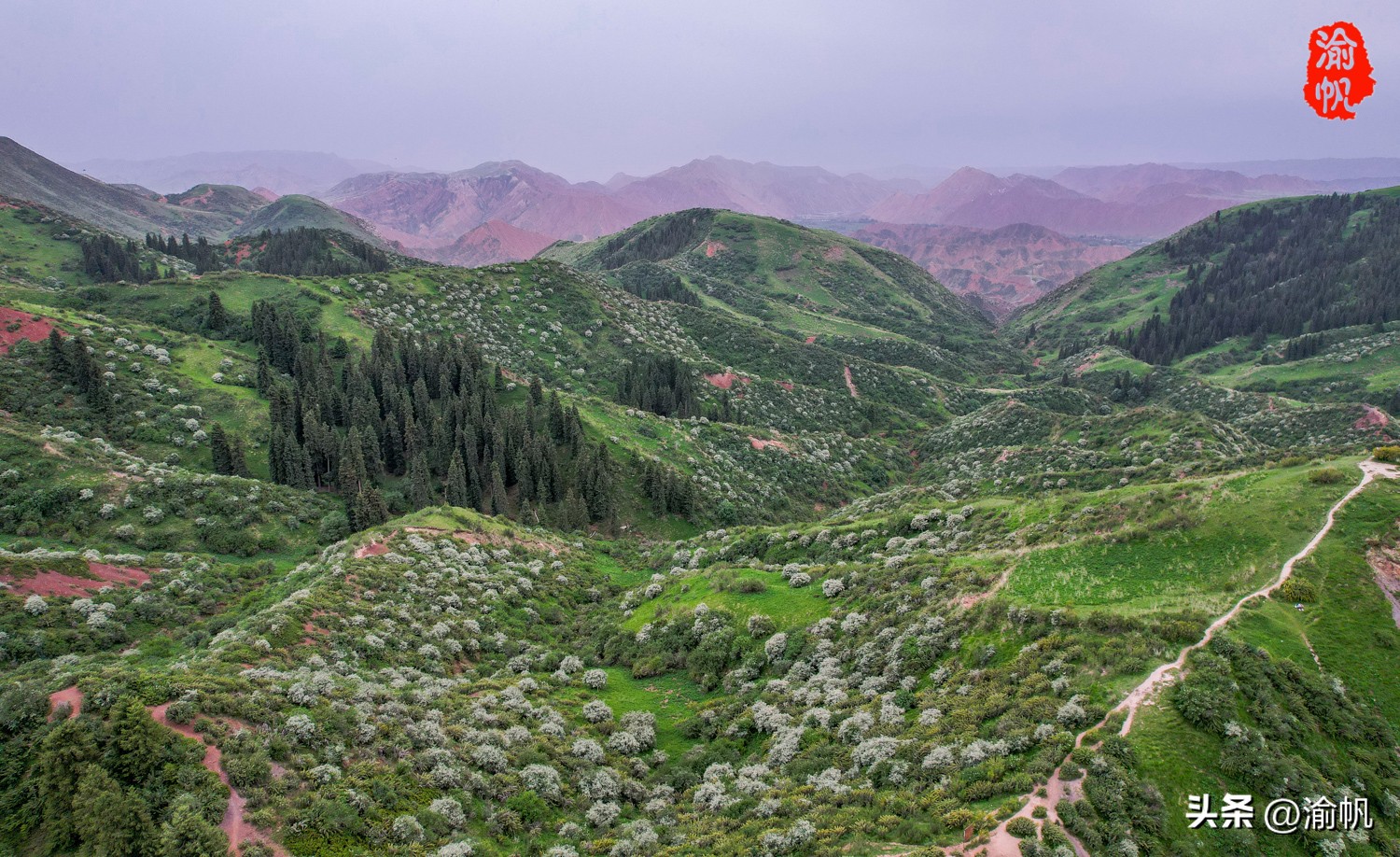 天山下的那拉提,陶渊明笔下世外桃源的美景