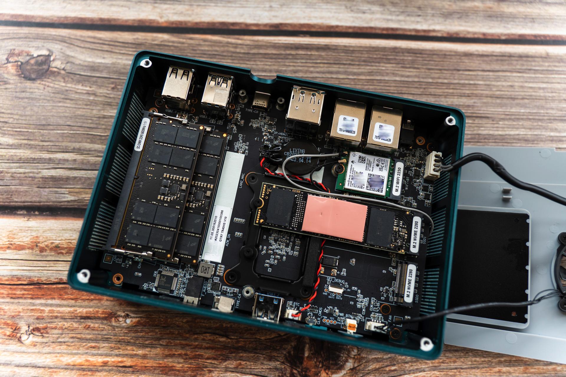 amd锐龙77840hs迷你主机拆解,amd7840h迷你主机显卡测评