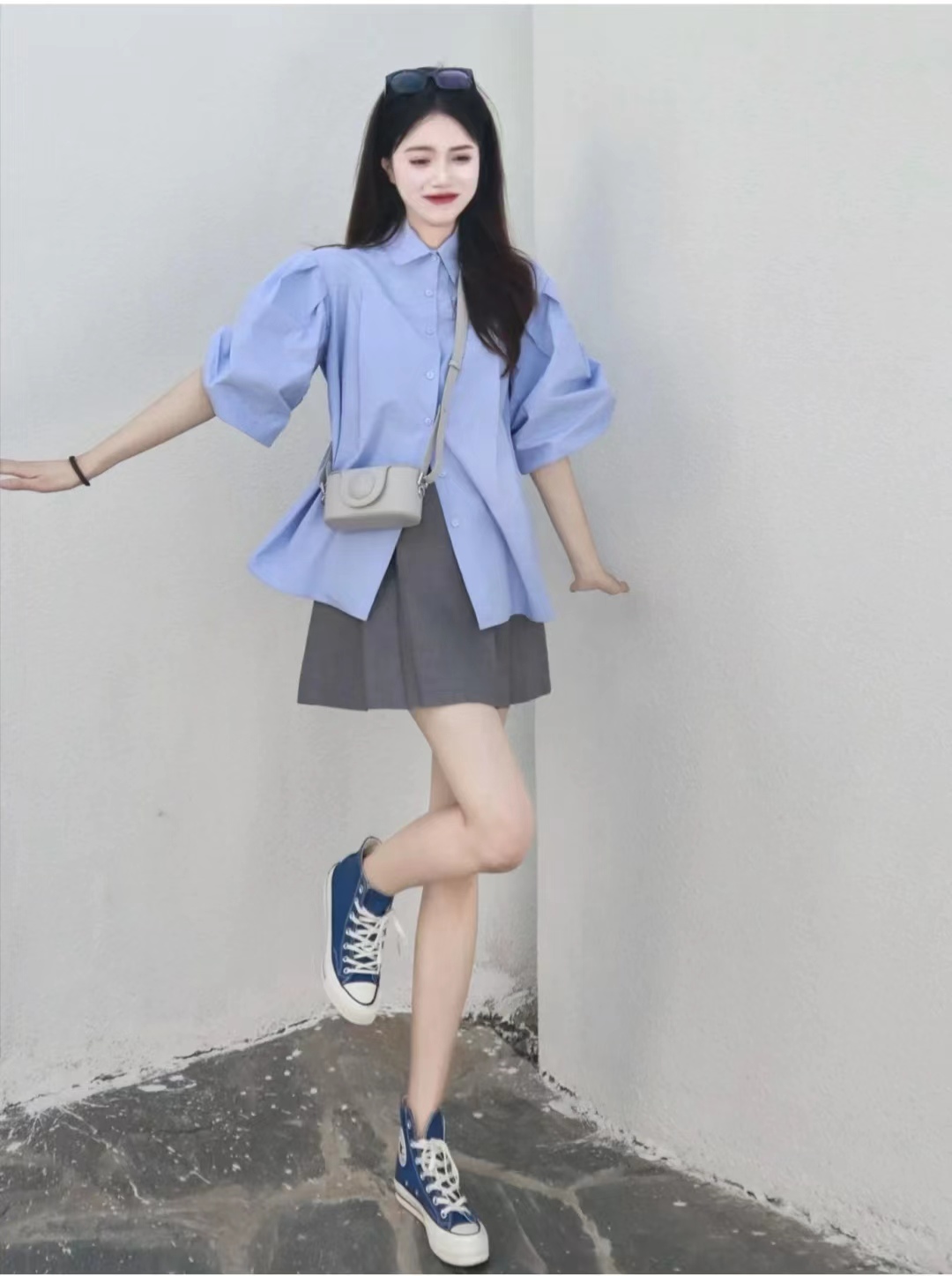 短款百褶短裙的10种搭配方法冬季,灰色短款百褶半身裙怎么搭配上衣