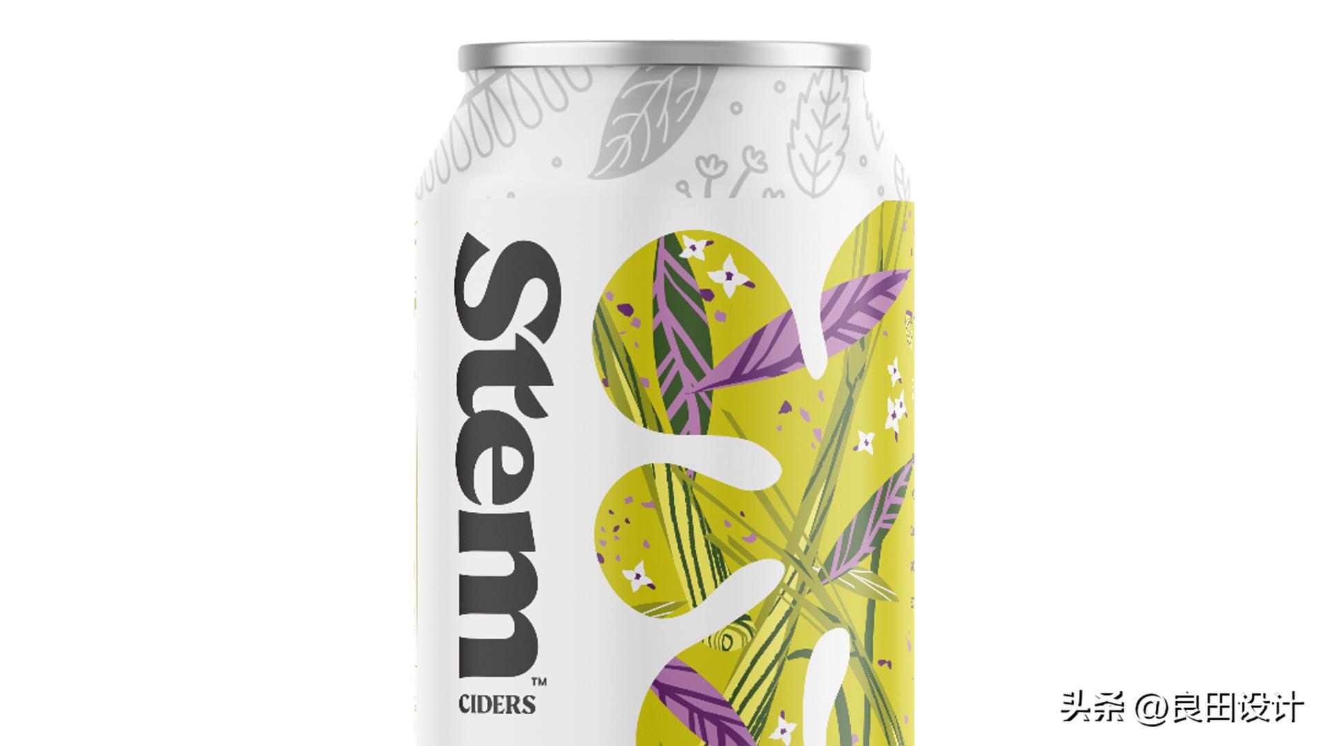 StemCiders苹果酒包装设计全面的品牌重新设计