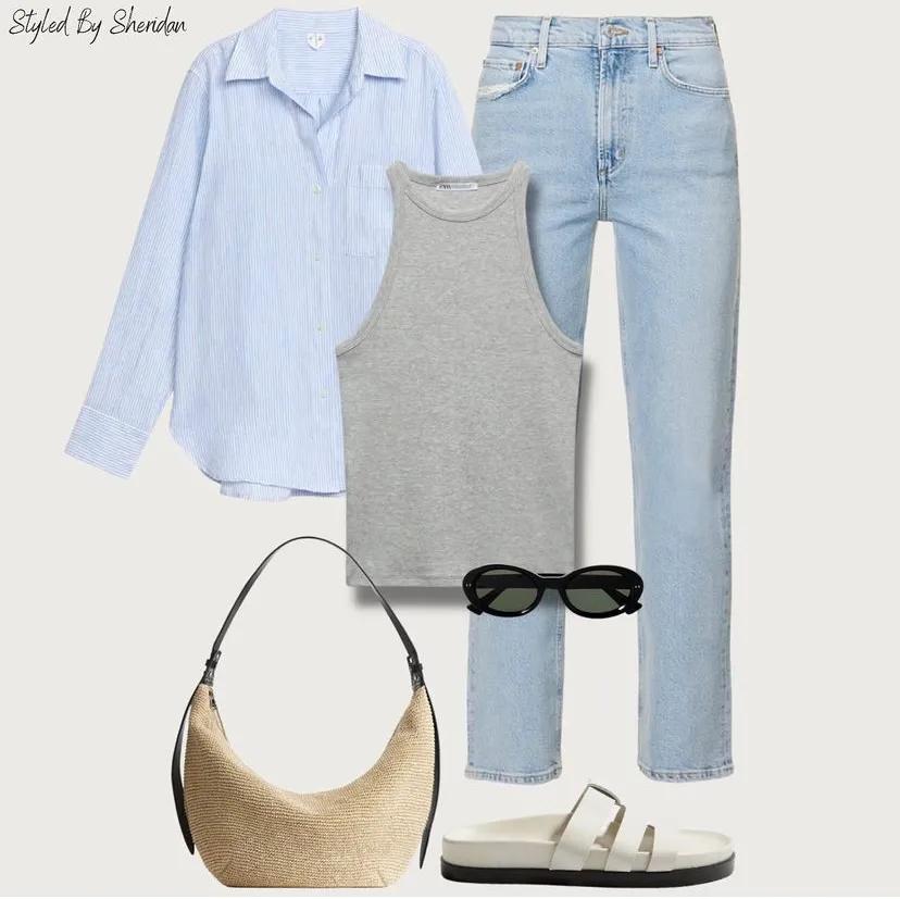 浅蓝衬衣的多种穿法,浅蓝衬衫的100种穿搭