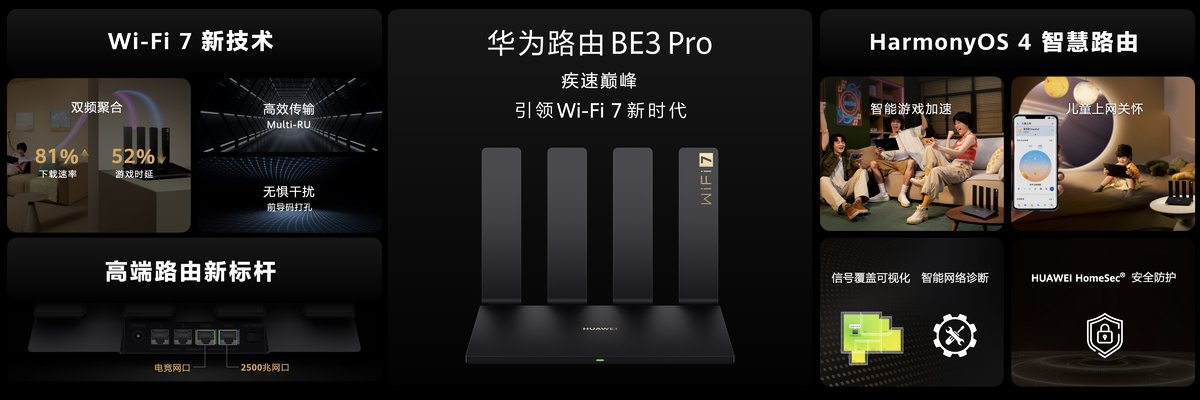 华为nova3pro2.5g路由器测评,华为be3prowifi7路由器测评
