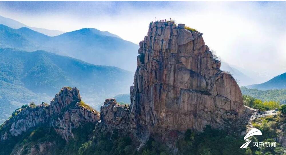 泰山风景扇子崖,泰山扇子崖爬山视频