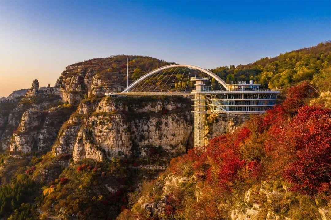 淄博潭溪山秋景,淄博看红叶最好的景点