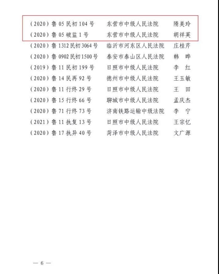 东营中院裁定书,2018东营市中院