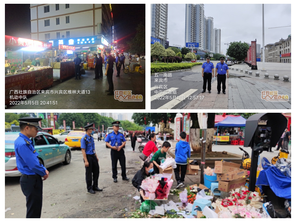 占道经营阻碍城管执法,广西城管清理占道经营