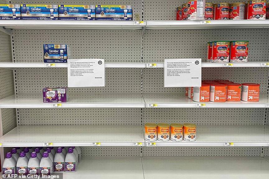 美国婴儿奶粉缺货,美国婴儿奶粉短缺央视报道