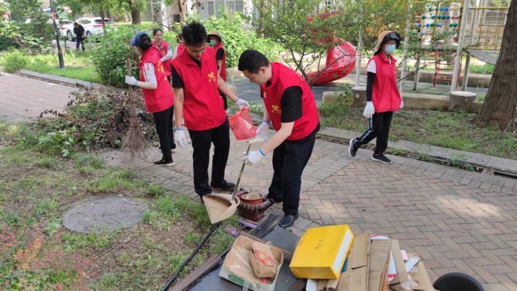 美德健康生活|淄博高新区四宝山街道时代社区：环境卫生大整治志愿服务当先锋