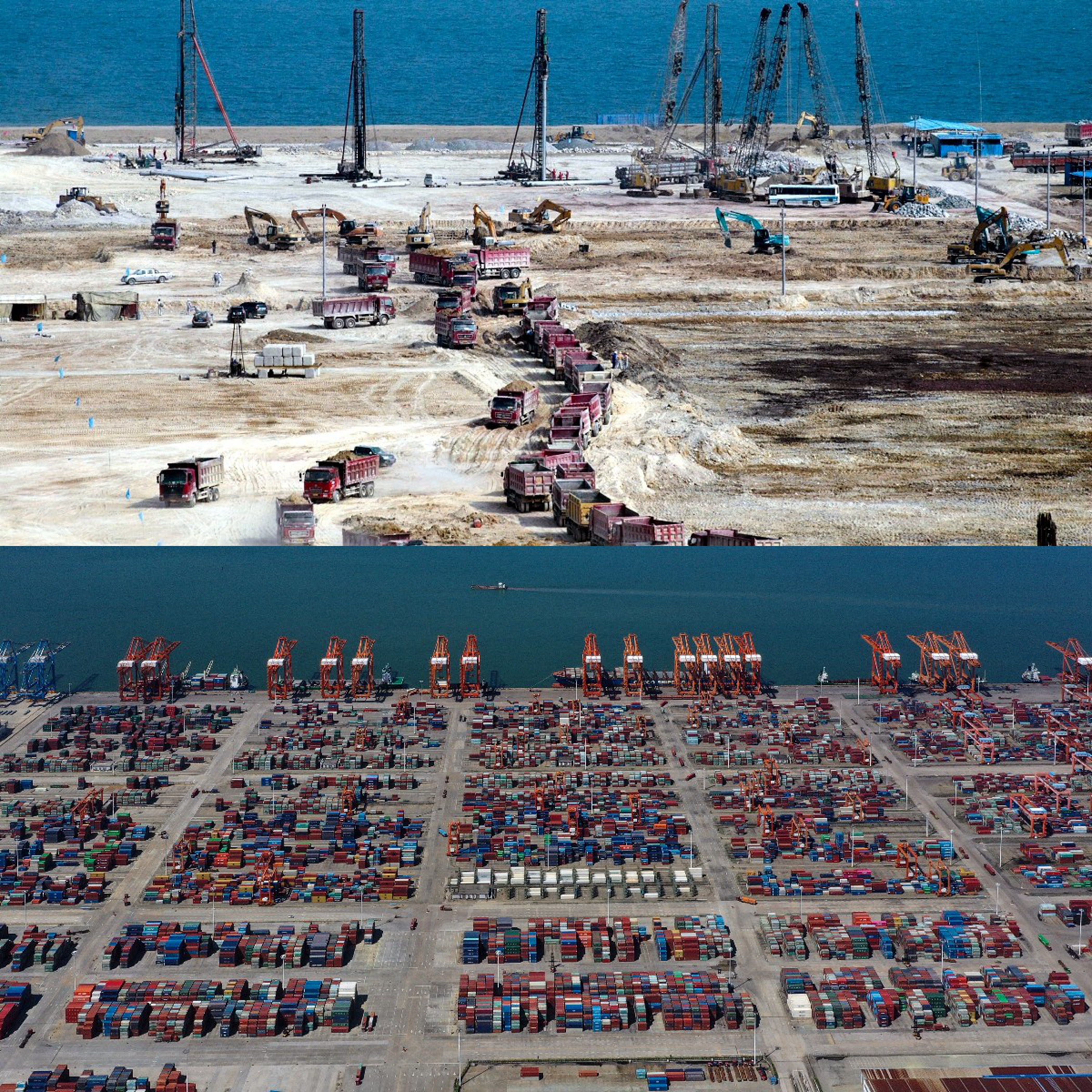 钦州港变化,钦州港小渔村视频