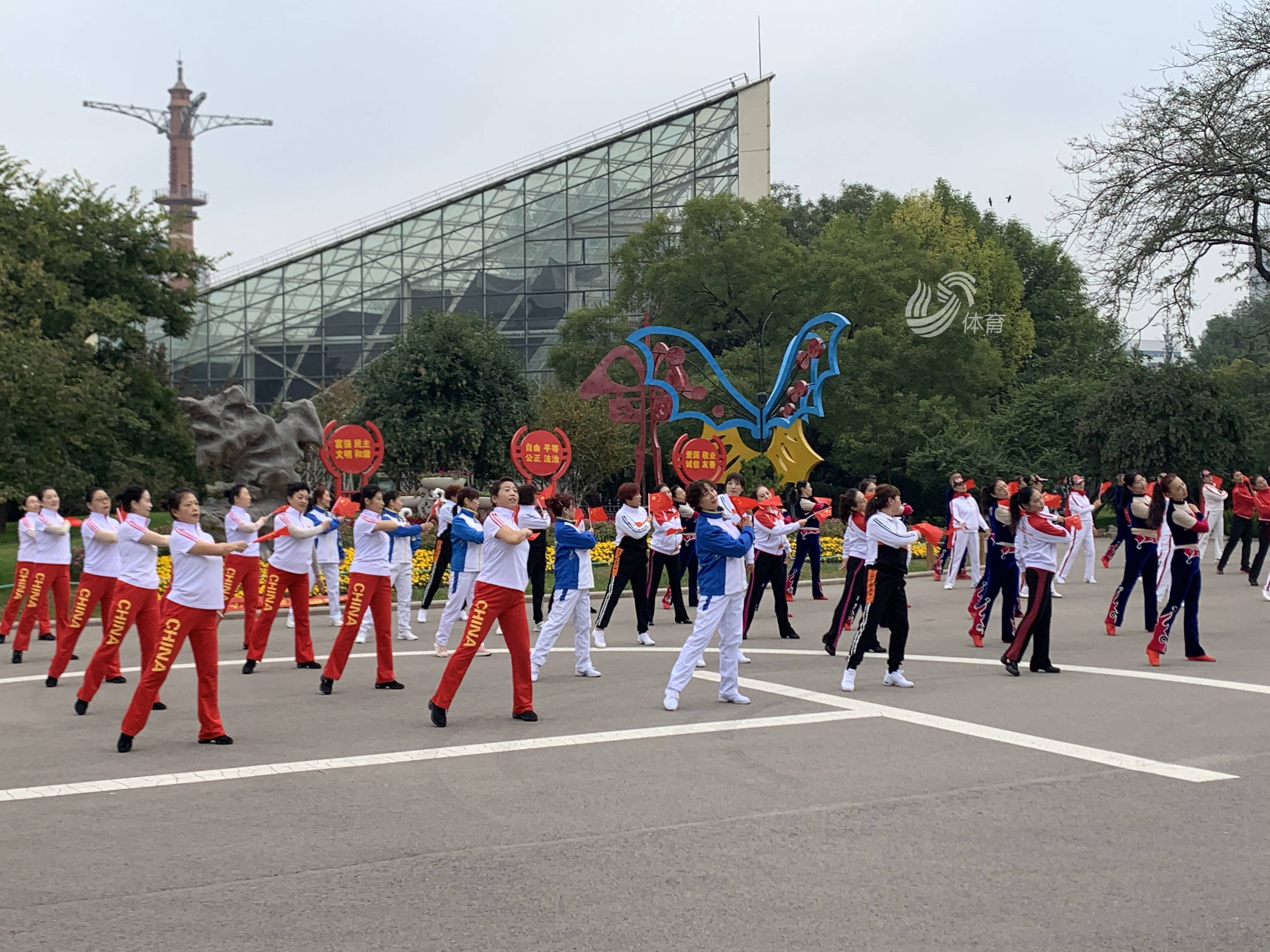 天籁之音我的祖国广场舞,大型广场舞我和我的祖国