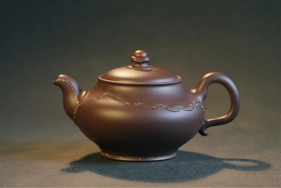 顾婷紫砂六方雪华壶,紫砂顾婷