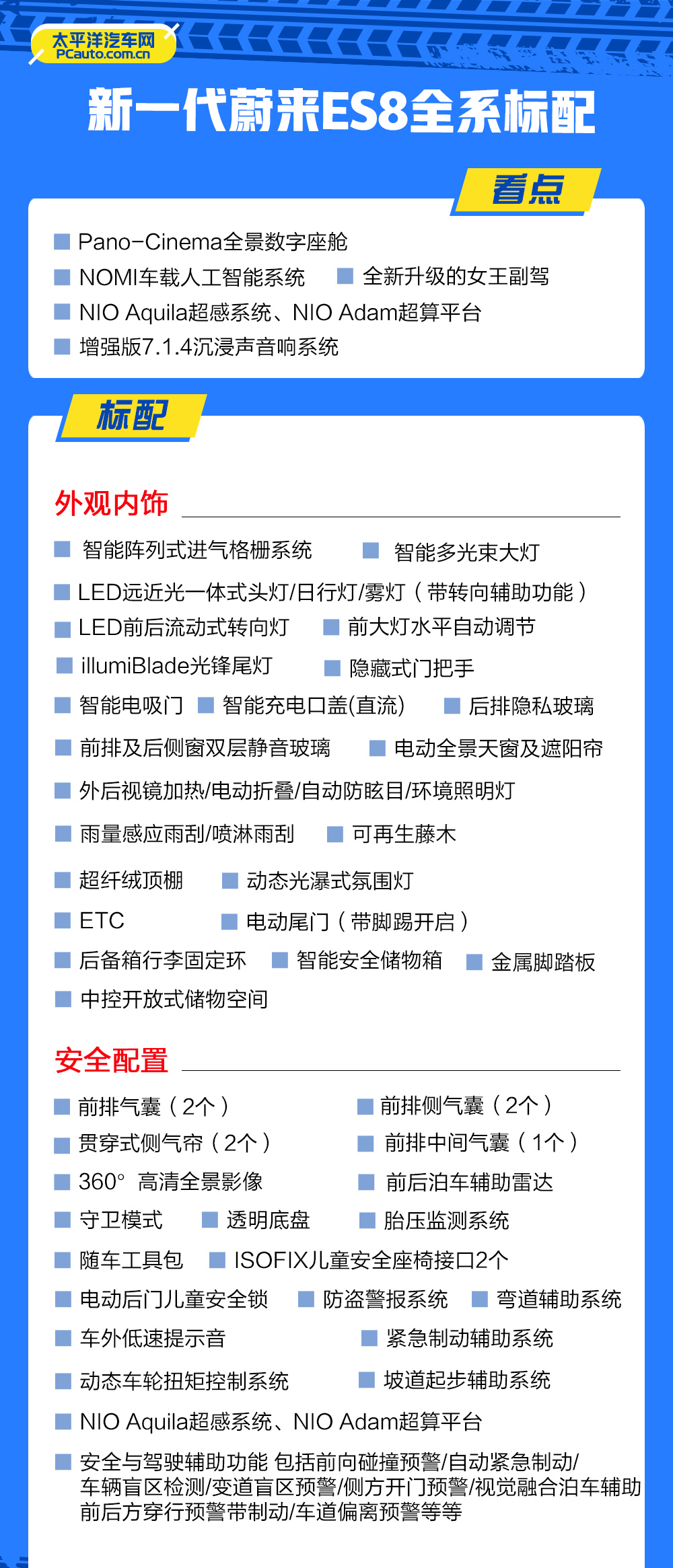 蔚来es8新一代几何大灯,新一代蔚来es8音响