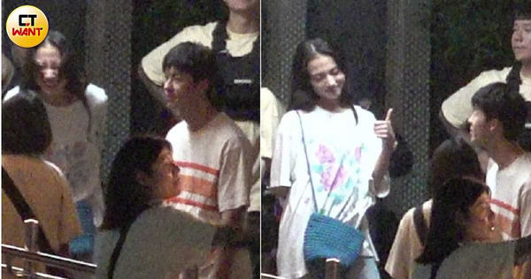 许光汉老街「十指紧扣日本女星」　近身聊天护花赶飞蛾…浪漫互动被直击