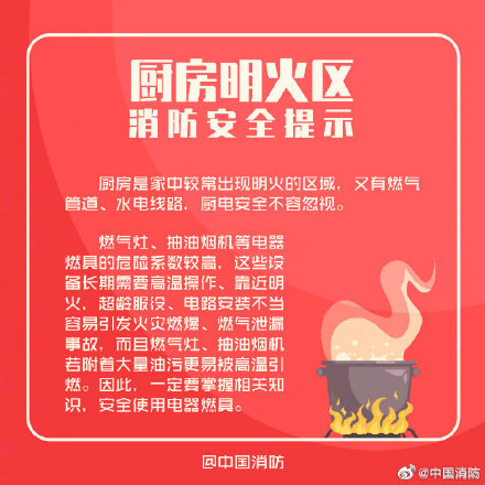 厨房防火需要注意哪些内容呢,厨房防火注意事项及安全